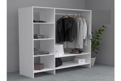 Sawel Open Wardrobe, White