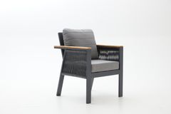 Capella Dubbele Tuinloungeset, Antraciet