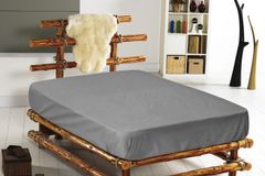 Mono Hoeslaken, 160x200 cm, Grijs