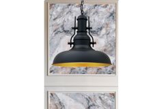 Bellezza Runa 1-Light Pendant, Black