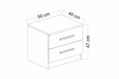 Tideway Nachtkastje, Wit & Creme