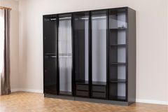 Panna Kledingkast met 5 Deuren, Antraciet