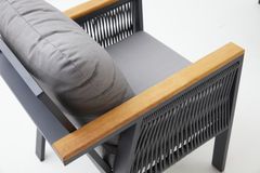 Capella Dubbele Tuinloungeset, Antraciet