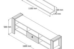 Merkur Tv-Meubel, 160 Cm
