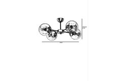 Venus Glazen Hanglamp met 2 Lampjes