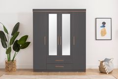 Washiba Spiegelkast met 4 Deuren en 2 Laden