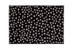Sprinkle Dots Reversible Children Rug, 125 x 180 cm, Brown & Black