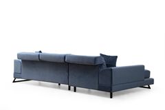 Frido Corner Sofa, Left Chaise, Blue