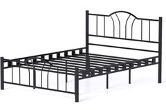 Bella Metalen Bedframe, 160x200 cm, Zwart