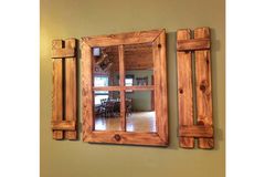 Wood Rustieke Spiegel, 50x65 cm, Bruin