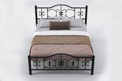 Pero Metalen Bedframe, 180x200 cm, Zwart