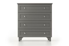 Zenio Side Chest of Drawers, Grey