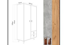 Suwon Kledingkast met 4 Deuren