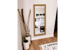 Konigssee Decorative Wall Mirror, Light Wood