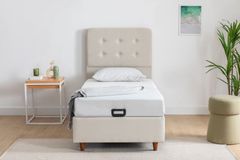 Luna Notte Boxspring Set, 90x190 cm (Kleurkeuze Stof In Showroom)