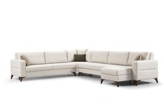 Kristal Hoekbank, Beige