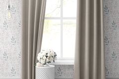 Goccia Verduisteringsgordijn, 100x260 cm, Creme