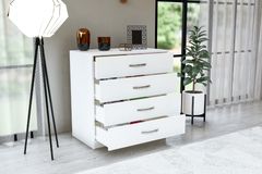 Almina Chest of Drawers, White