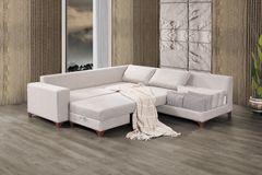 Masse Hoekbank Rechts, Creme