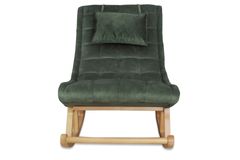 Asedia Maeve Schommelstoel, Groen & Natuurlijke Kleur