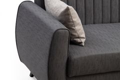 Alcoon Hoekbank met Slaapfunctie, Donkergrijs