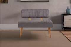 Vina Opbergbank Gestoffeerd, Pijnboom & Grijs