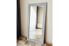 Wood Rechthoekige Staande Spiegel, 150x70 cm, Grijs