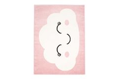 Piave Cloud Print Children's Rug, 160 x 225 cm, Pink