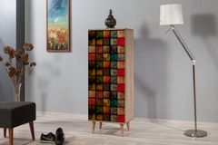 Ironbridge Schoenenkast met Vierkant Patroon, Veelkleurig