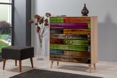 Multikabin Kleurenkast Met Houten Poot