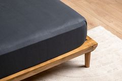 Luna Ranforce Fitted Sheet, Double Size, Anthracite