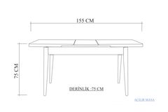 Oliver Uitschuifbare Keukentafel, Eik en Zwart