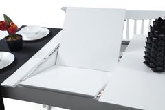 Solo 4 - 6 Seat Extendable Dining Table, White