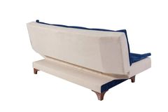 Kelly 3-Sitzer Sofa, Dunkelblau & Creme