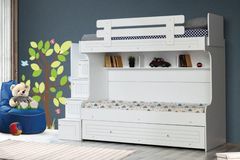 Ems Stapelbed, 90x190 cm, Wit