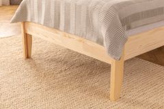 Axel Single Bed, 90 x 190 cm, Light Wood