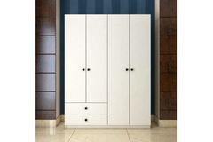 Nova Kledingkast met 4 Deuren, Wit