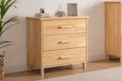 Ranch Houten Ladekast met 3 Lades