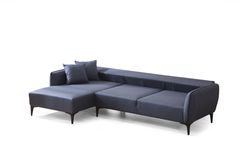 Bellisimo Hoekbank Links, Donkerblauw