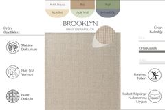 Brooklyn Plain Rug, 100 x 200 cm, Cream