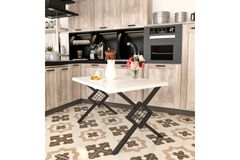 Allemy Eettafel, 120x80 cm, Wit