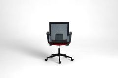 Mesh Bureaustoel met Metalen Poten, Rood