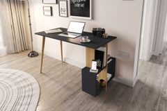 Lagomood Side Bureau, Antraciet en Eik