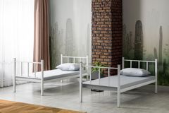 Hadrien Metalen Stapelbed, 90x190 cm, Wit