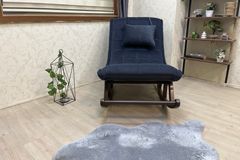 Asedia Maeve Schommelstoel, Antraciet & Walnoot