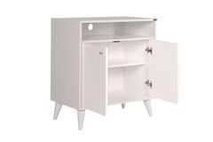 London Hallway Storage Cabinet, Light Wood