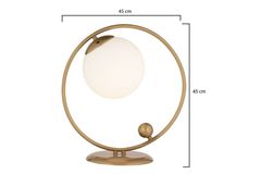 Trebbia Tafellamp, Mat Goud