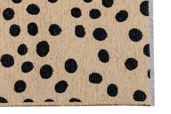 Sprinkle Dots Reversible Children Rug, 77 x 150 cm, Brown & Black