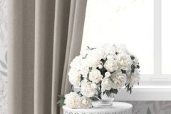 Goccia Verduisteringsgordijn, 100x260 cm, Creme