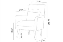 Zeny Fauteuil, Antraciet